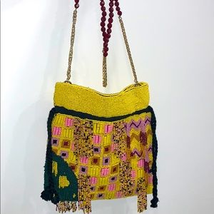 Zara beaded crossbody bag